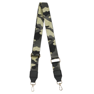 BAG STRAP | BLACK GLITTER CAMOUFLAGE