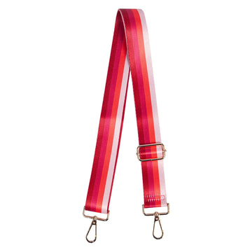 BAG STRAP | RED FOUR COLOURBLOCK STRIPE