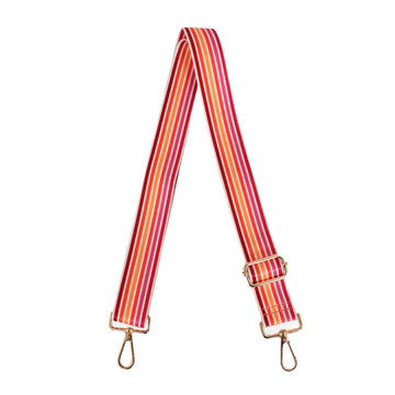 BAG STRAP | RED ALL OVER STRIPE