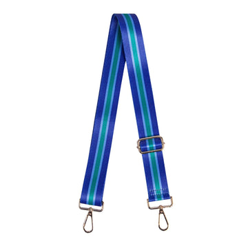 BAG STRAP | ROYAL BLUE GREEN WITH COLOURBLOCK STRIPE