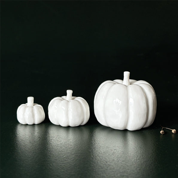 PORCELAIN PUMPKINS | 3 SIZES