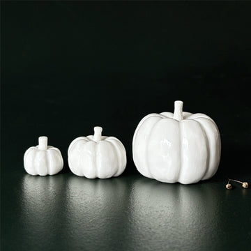 PORCELAIN PUMPKINS | 3 SIZES
