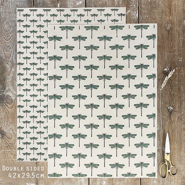 SMALL WRAP | DOUBLE SIDED DRAGONFLIES
