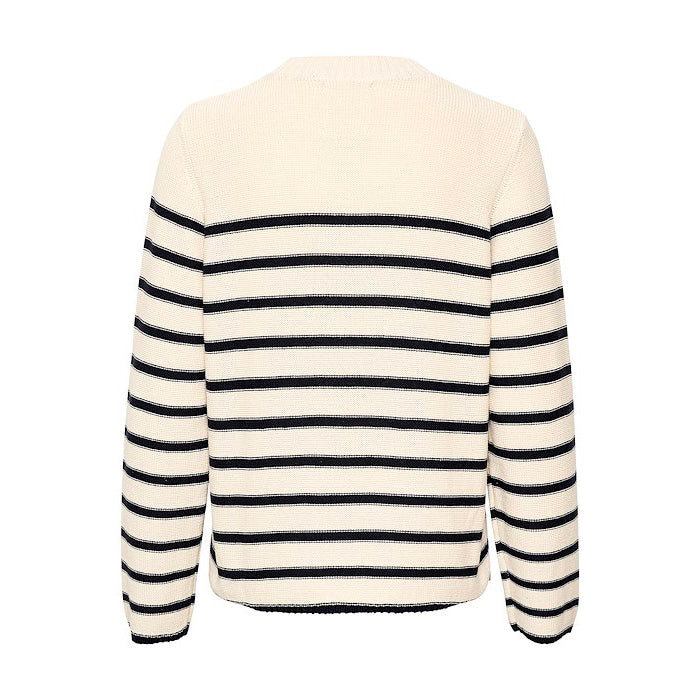 PART TWO CAROLYN ORGANIC COTTON KNITTED PULLOVER | DARK NAVY STRIPE