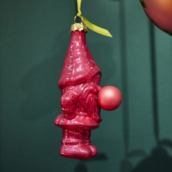 GLASS BOB VAN BUBBLES BAUBLE | PINK