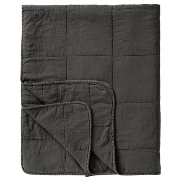 VINTAGE STYLE DOUBLE QUILT | THUNDER GREY