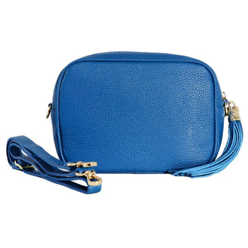 ITALIAN LEATHER CAMERA BAG | ROYAL BLUE