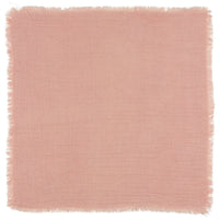 100% COTTON DOUBLE WEAVE NAPKIN WITH FRAYED EDGE | BLUSH PINK