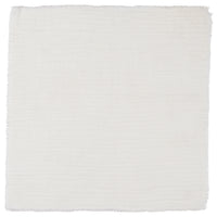 100% COTTON DOUBLE WEAVE NAPKIN WITH FRAYED EDGE | WHITE