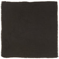 100% COTTON DOUBLE WEAVE NAPKIN WITH FRAYED EDGE | ANTHRACITE