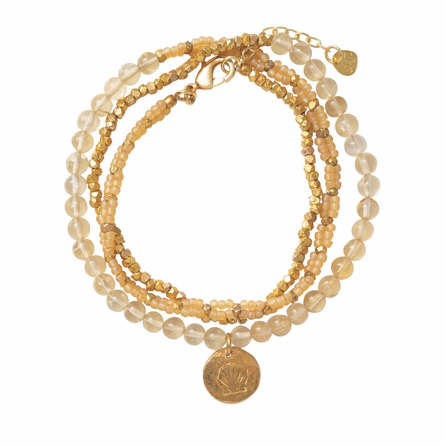 DAZZLE CITRINE GOLD BRACELET