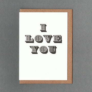 CARD | I LOVE YOU LETTERPRESS
