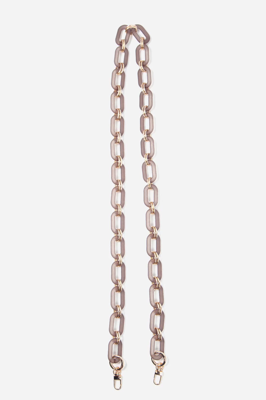 SQUARE LINK BAG STRAP | TRANSLUCENT GREY