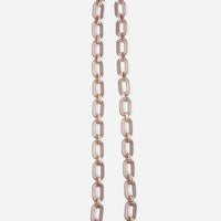 SQUARE LINK BAG STRAP | TRANSLUCENT GREY