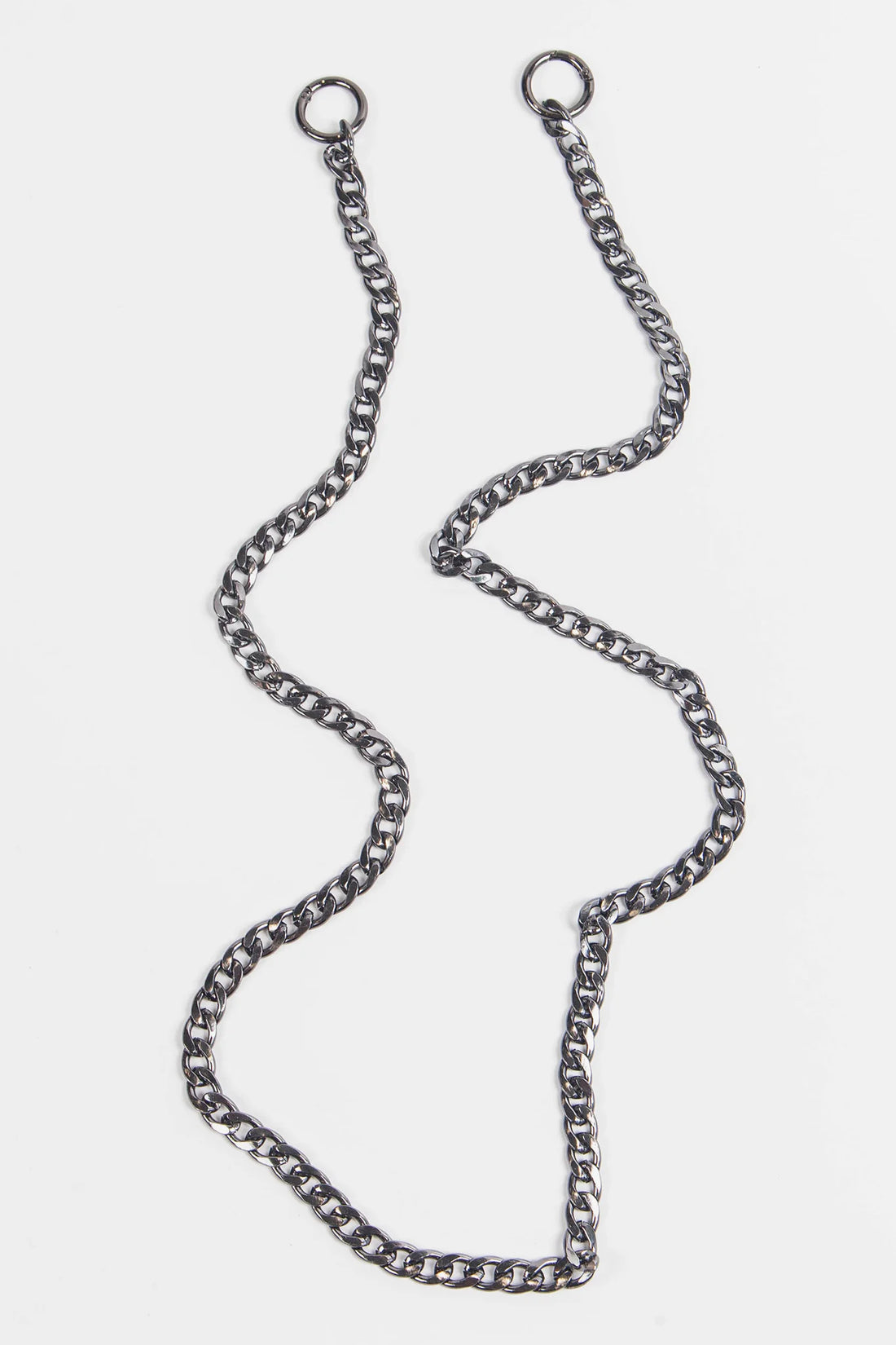 CUBAN STYLE CHAIN LINK BAG STRAP | PEWTER