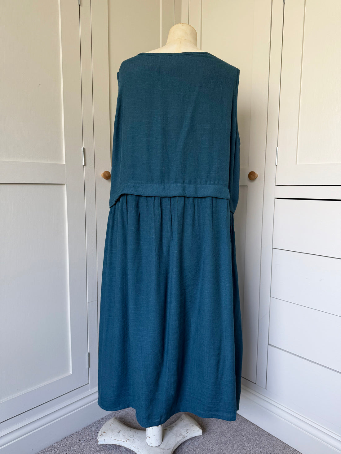 BAMBOO & COTTON AMY DRESS | SEAGREEN | M|L