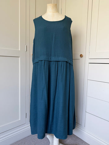 BAMBOO & COTTON AMY DRESS | SEAGREEN | M|L