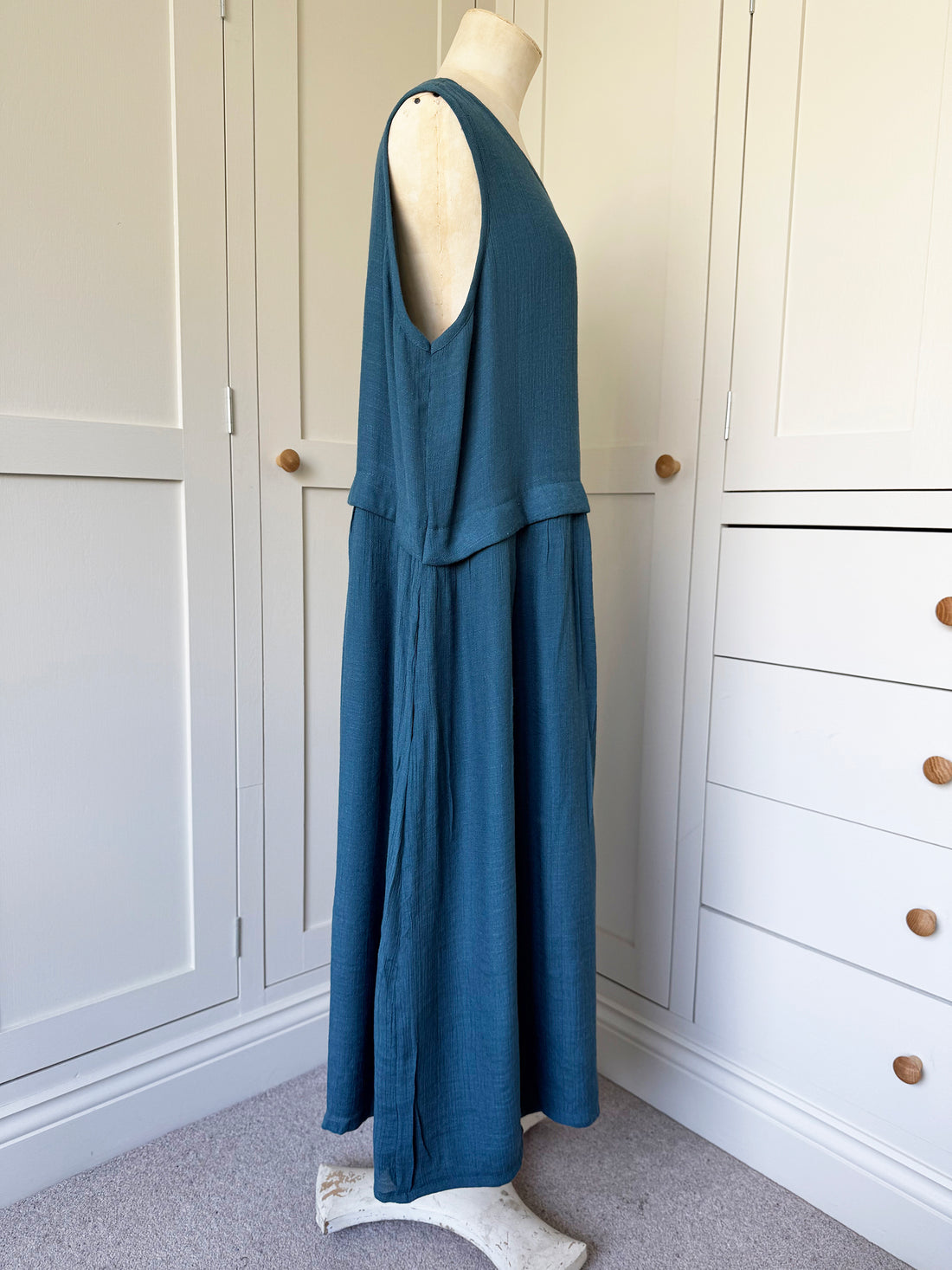 BAMBOO & COTTON AMY DRESS | SEAGREEN | M|L
