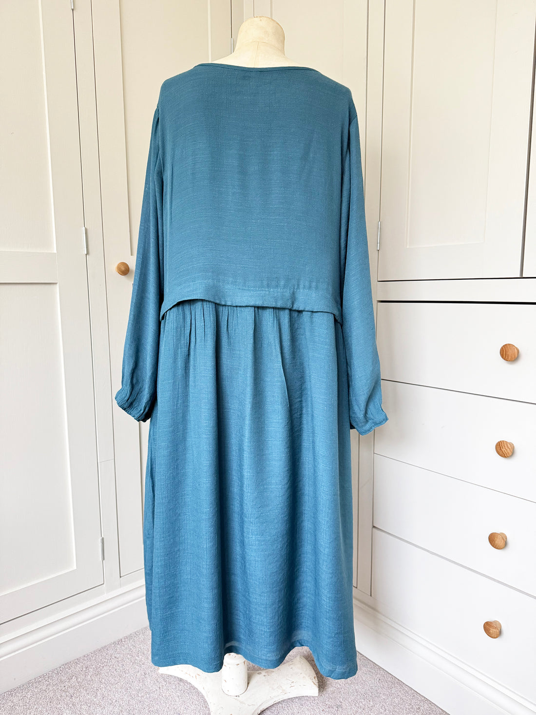 BAMBOO & COTTON ARLEE DRESS | SEAGREEN | S|M