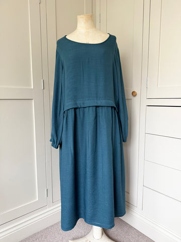 BAMBOO & COTTON ARLEE DRESS | SEAGREEN | S|M