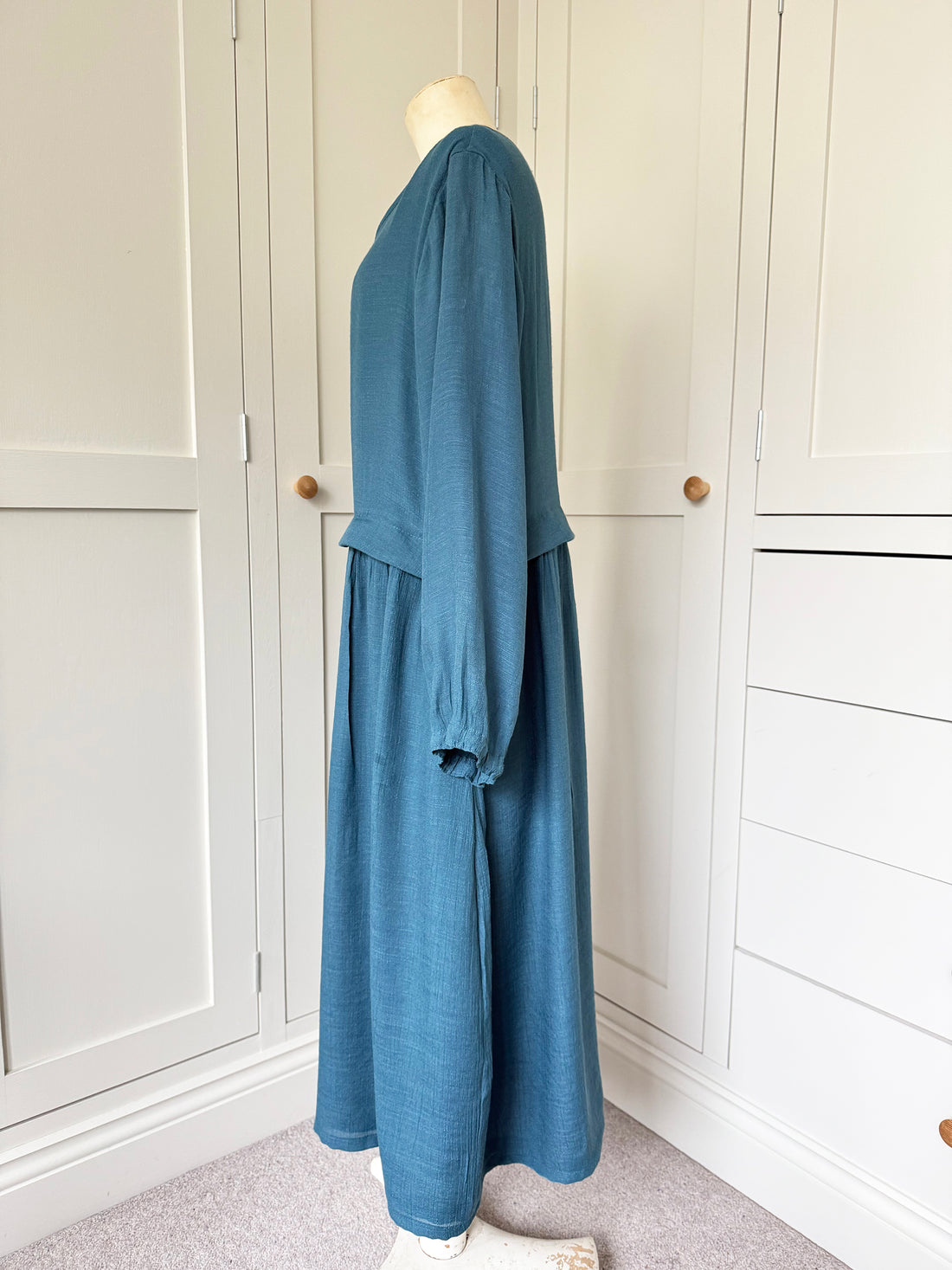 BAMBOO & COTTON ARLEE DRESS | SEAGREEN | S|M