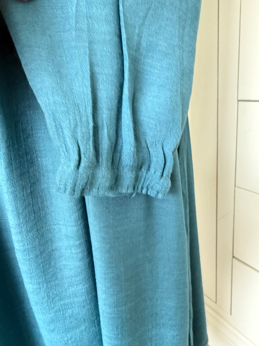 BAMBOO & COTTON ARLEE DRESS | SEAGREEN | S|M