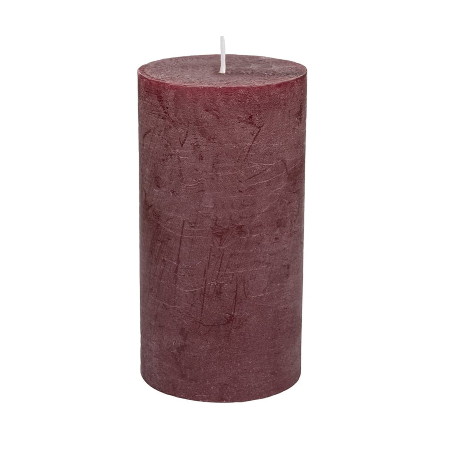 RUSTIC PILLAR CANDLE | PLUM