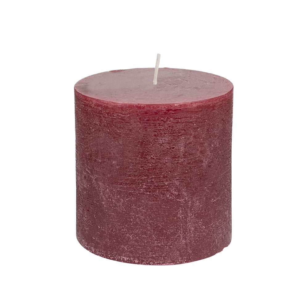 RUSTIC PILLAR CANDLE | PLUM