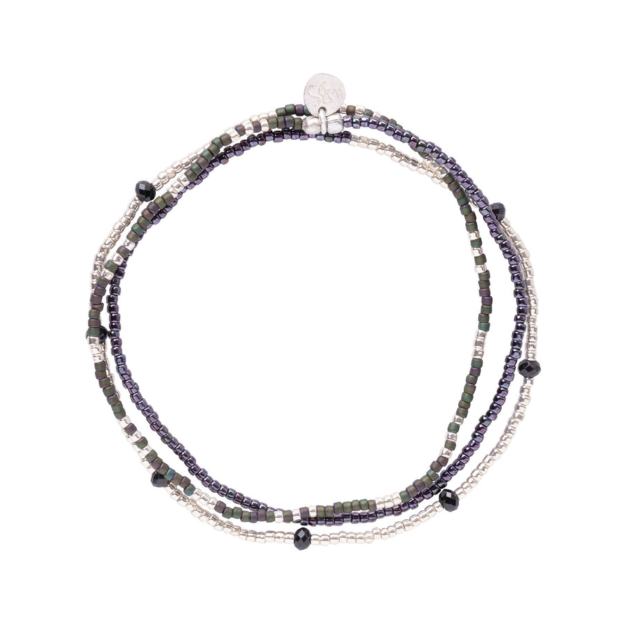 WELCOME BLACK ONYX SILVER BRACELET