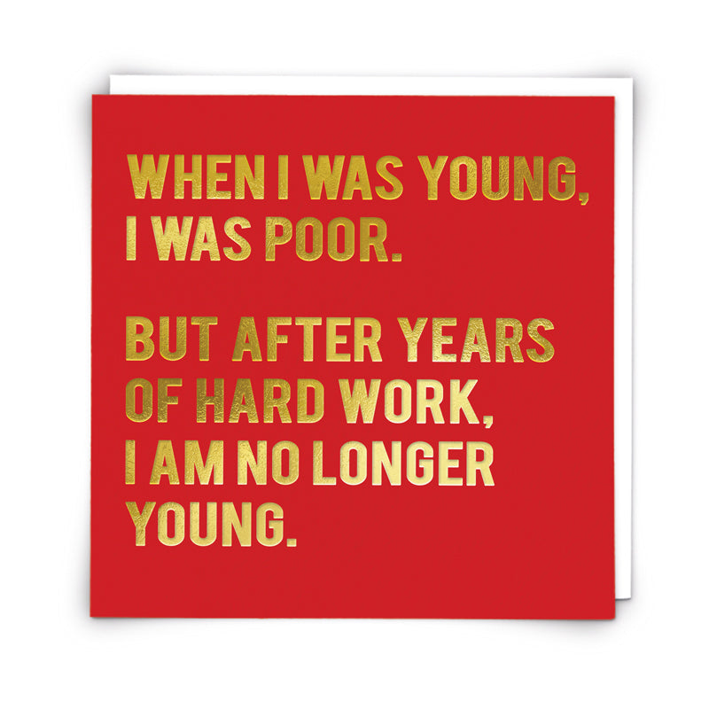 CARD | NOT YOUNG