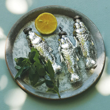 FISH DECORATION BAUBLE | ANTIQUE SILVER