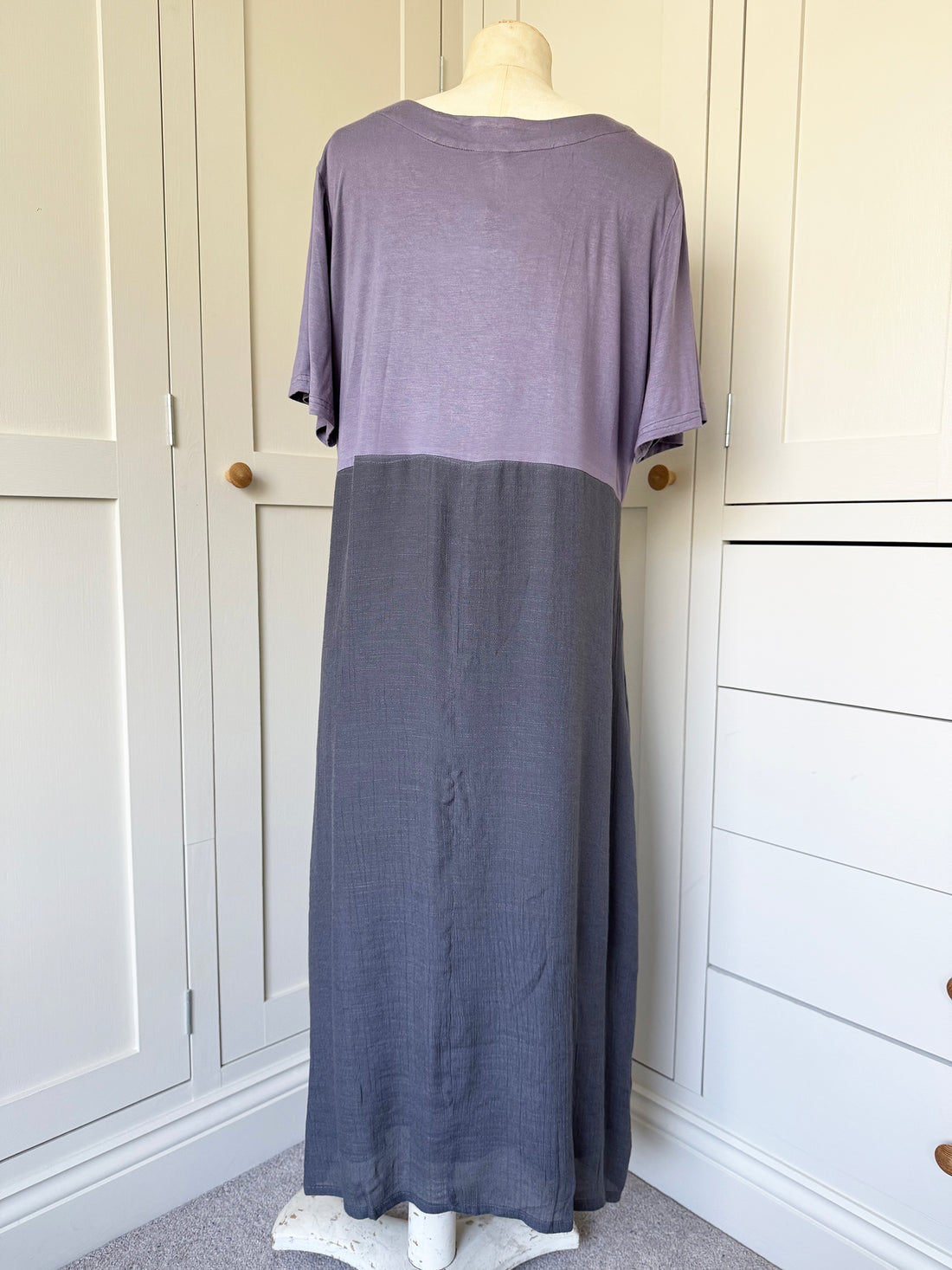 BAMBOO & COTTON DAISY DRESS | SLATE