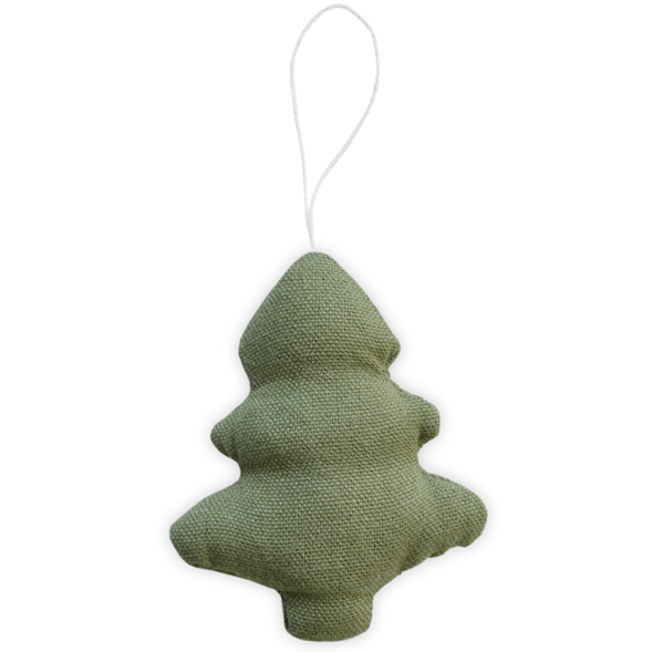 LINEN TREE ORNAMENT | OLIVE GREEN