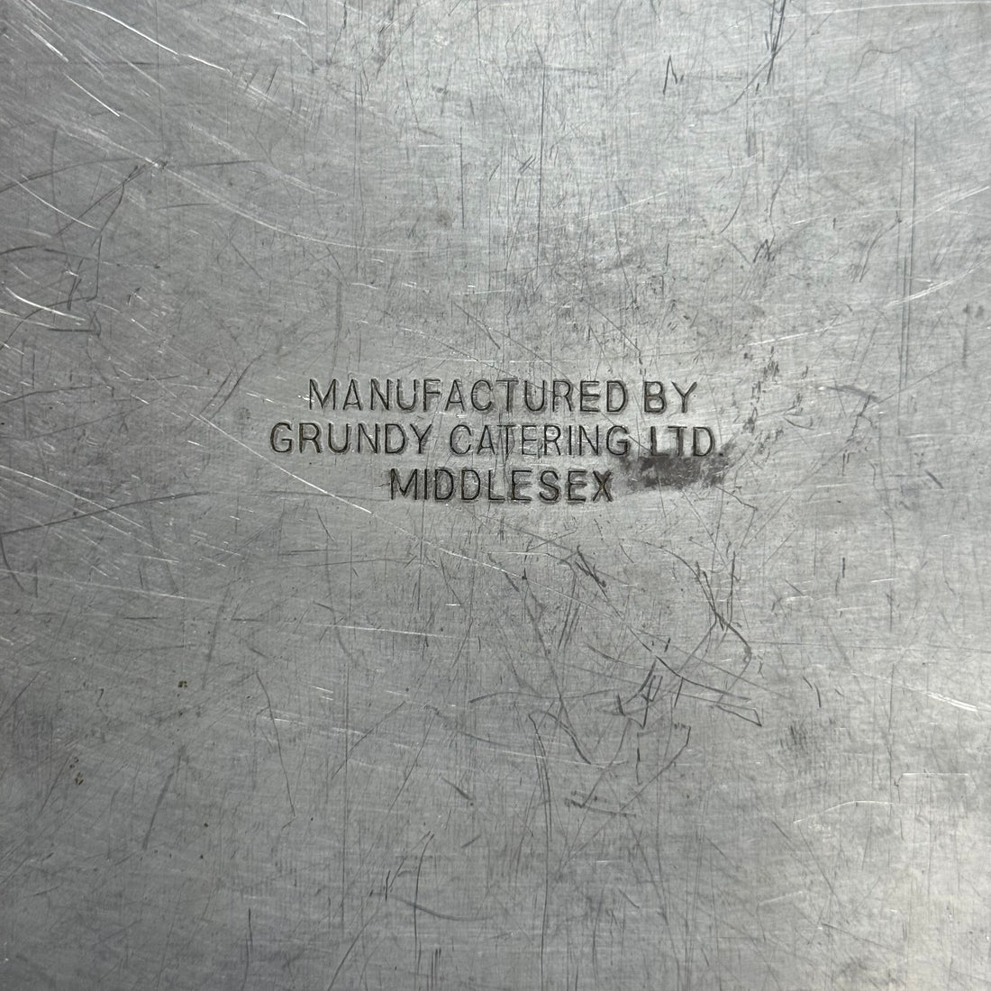 VINTAGE GRUNDY ALUMINIUM DINNER TRAY | SMALL WITH ONE HANDLE