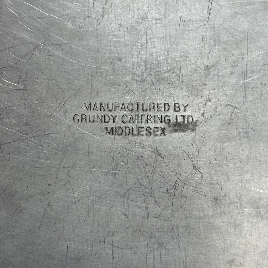 VINTAGE GRUNDY ALUMINIUM DINNER TRAY | SMALL WITH ONE HANDLE