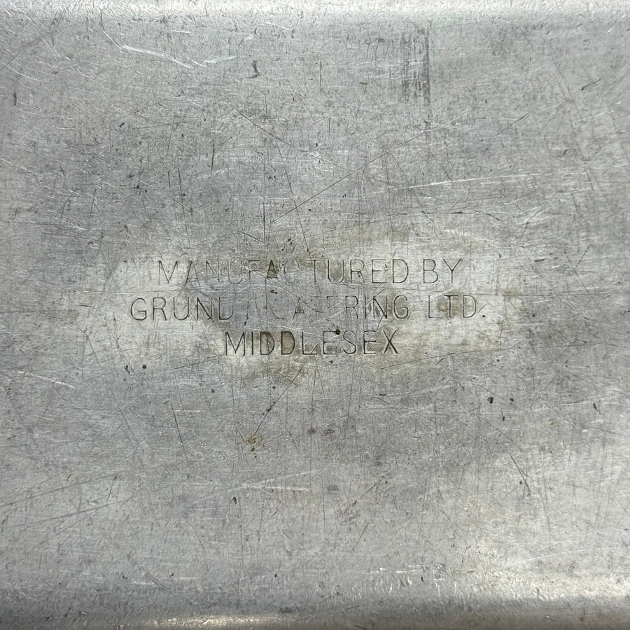 VINTAGE GRUNDY ALUMINIUM DINNER TRAY | LOAF TIN | C