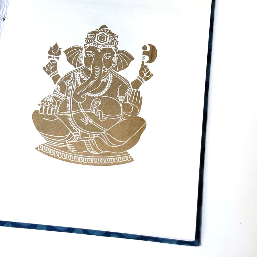 FABRIC COVERED NOTEBOOK | BLUE
