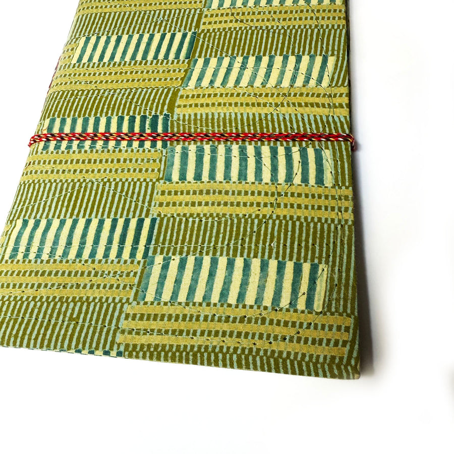 FABRIC COVERED NOTEBOOK | GREEN