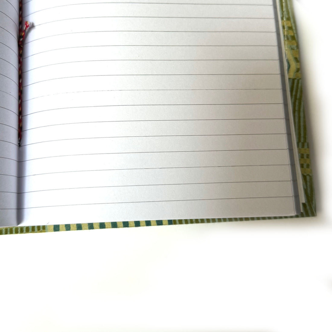 FABRIC COVERED NOTEBOOK | GREEN