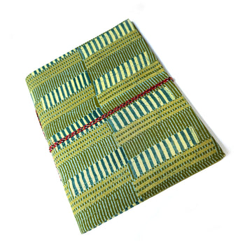 FABRIC COVERED NOTEBOOK | GREEN