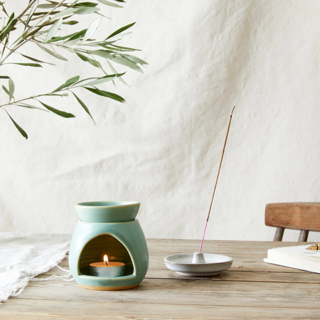 SUNU STONEWARE OIL WAX MELT BURNER
