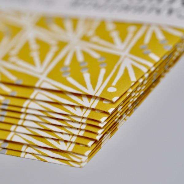 10 PATTERNED ENVELOPES | SELVEDGE MUSTARD