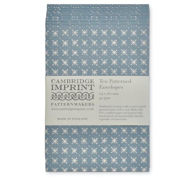 10 PATTERNED ENVELOPES | LITTLE STARS FADED DENIM