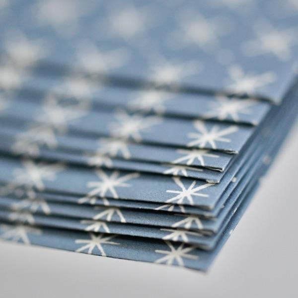 10 PATTERNED ENVELOPES | LITTLE STARS FADED DENIM