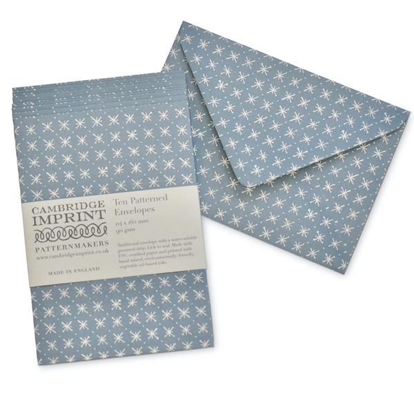 10 PATTERNED ENVELOPES | LITTLE STARS FADED DENIM