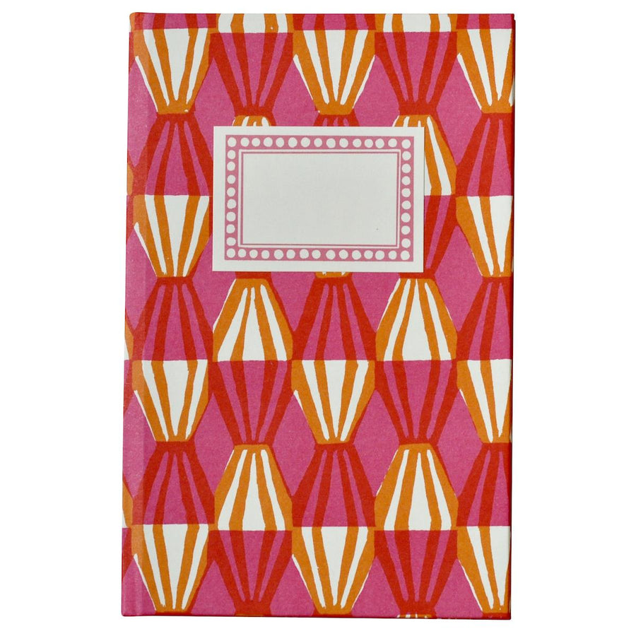 CAMBRIDGE IMPRINT HARDBACK NOTEBOOK | THREADWORK BRIGHT PINK & ORANGE