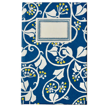 CAMBRIDGE IMPRINT HARDBACK NOTEBOOK | IVY DEEP MARINE BLUE & ACID YELLOW