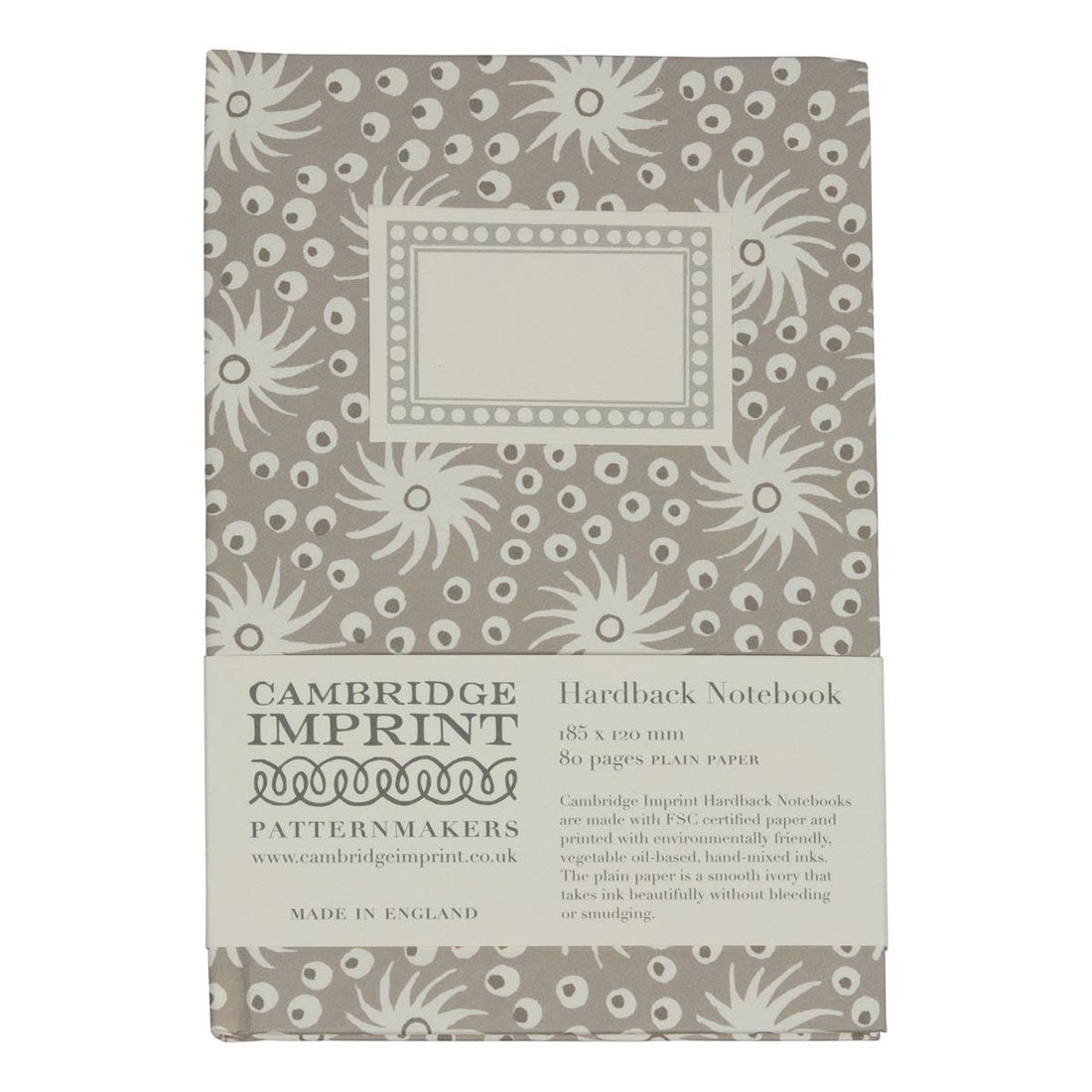 CAMBRIDGE IMPRINT HARDBACK NOTEBOOK | MILKY WAY SMOKE GREY