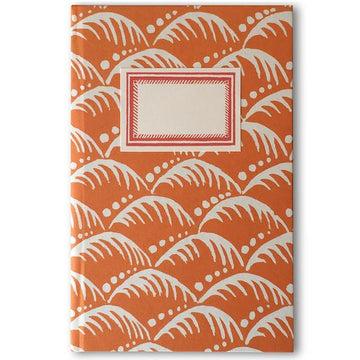 CAMBRIDGE IMPRINT HARDBACK NOTEBOOK | WAVE BLOOD ORANGE