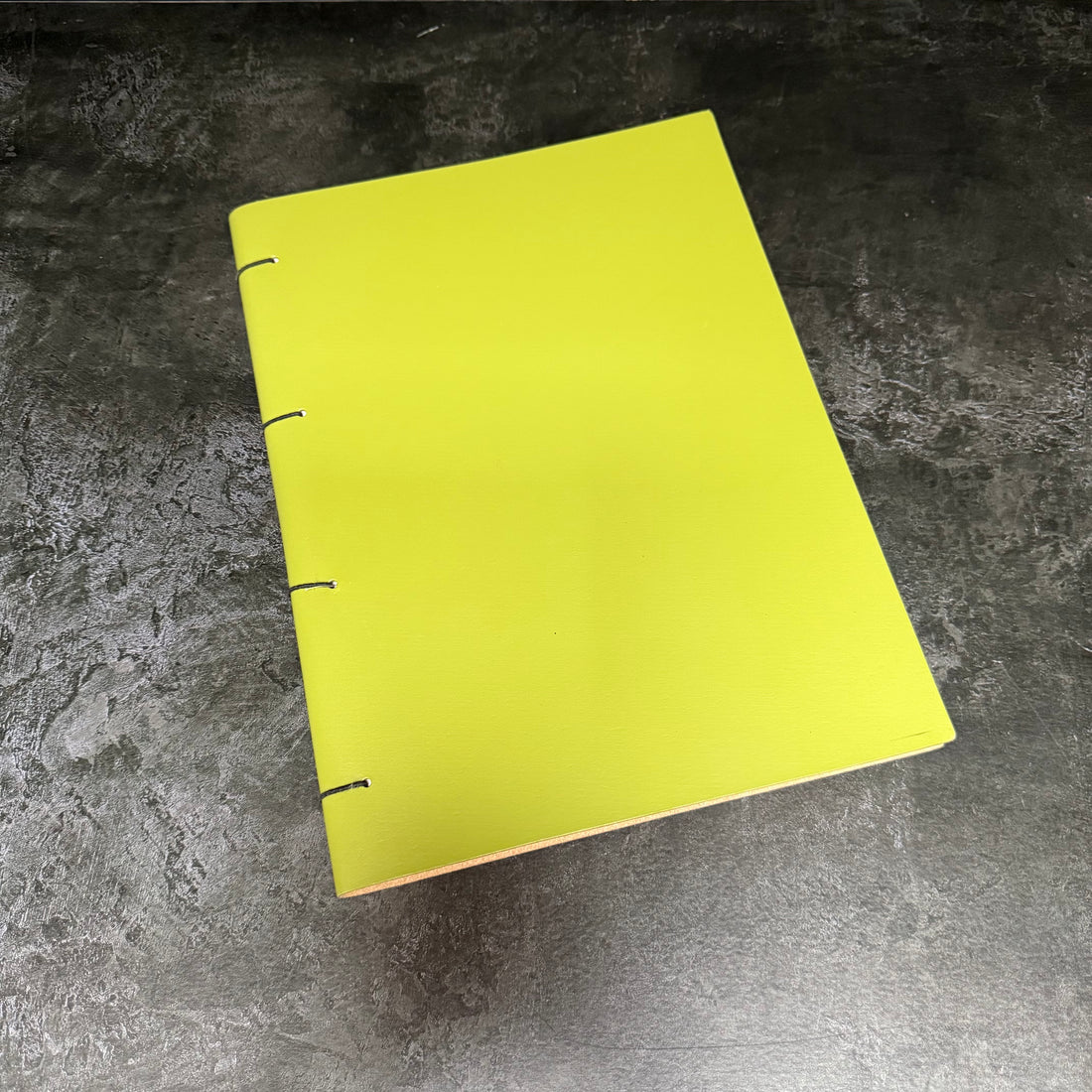 A4 PORTRAIT NOTEBOOK SKETCHBOOK RECYCLED LEATHER | GREEN | EX-DISPLAY